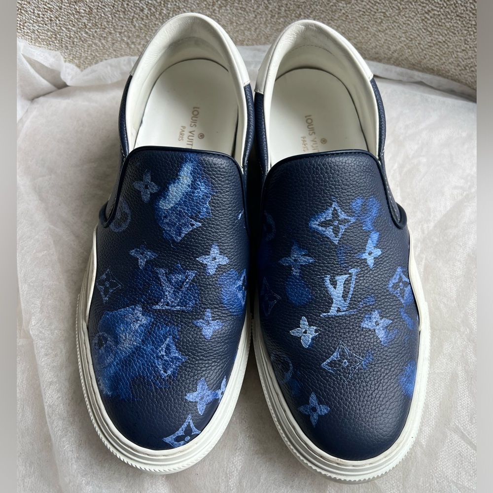 Louis Vuitton watercolor sneakers men’s size 5.5 or 7.5 women’s shoes secondhand